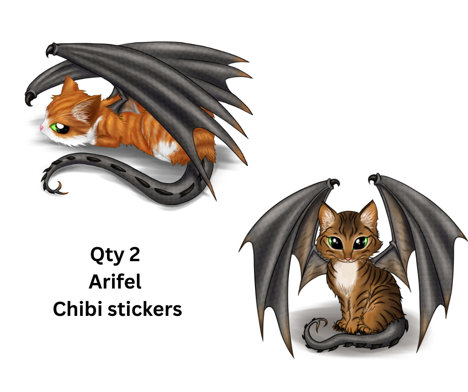 Ari and Alf - Arifel Chibi Sticker duo